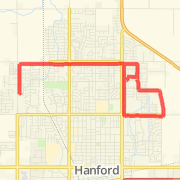 6.74 mile Bike Ride in Hanford on May 21, 2012 at 06:33 pm