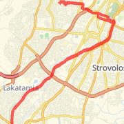 21.68 km Road Cycling in Egkomi on 23 May 2012 19:59
