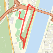 4,45 Kilometer Run/Jog on Mai. 23, 2012 at 07:00 nachm.