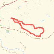 SES100miles Bike Ride route image