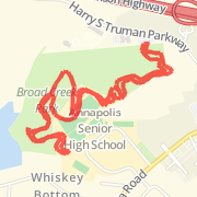 3.35 mi Run in Annapolis on May 24, 2012 1:49 PM