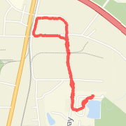 first run from vacation. ouch!