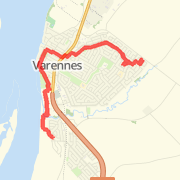 12.45 km Run in Varennes on 2012-05-25 16:05
