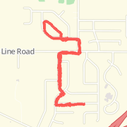 2.21 mi Run in Mineral Ridge on May 26, 2012 7:46 AM