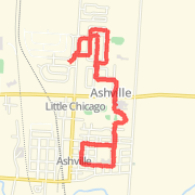 5.44 mi Run in Ashville on May 26, 2012 2:17 PM