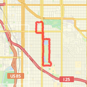 4.47 mile Run/Jog in Denver on May 26, 2012 at 01:33 pm