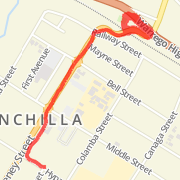 4.38 km Run in Chinchilla on 27/05/2012 4:03 PM