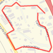 1.4 mile run justice way