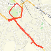 6.53 km Run in Cambrai on 27 mai 2012 21:33