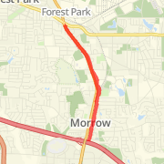 5.36 mile Run/Jog in Morrow on May 28, 2012 at 08:20 am