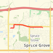 2.86 km Road Cycling in Spruce Grove on 2012-05-28 3:07 PM