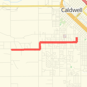 08/13/2009 Route Run route image