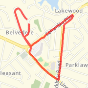 2.42 mi Run in Falls Church on May 29, 2012 8:01 PM