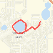 5.44 mi Run, Interval Training in Avon Park on May 29, 2012 20:13