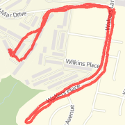 2.08 mi Run on May 30, 2012 8:02 PM