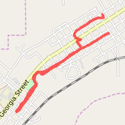 1.97 mi Tempo Run in Louisiana on May 31, 2012 8:14 AM