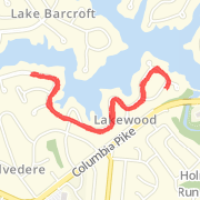 2.13 mi Run in Falls Church on May 31, 2012 8:55 PM