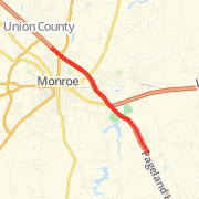 5.12 mi Run in Monroe on Jun 1, 2012 3:33 AM