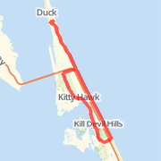 27.25 mi Road Cycling in Duck on Jun 1, 2012 8:04 AM