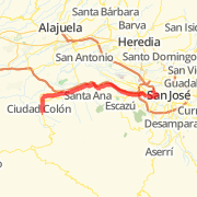 20.73 km Run in San Jos&eacute; on 02/06/2012 07:35