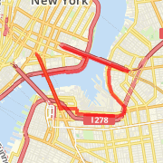 Jerry's 1st Leg Bridge Run-Williamsburg/Manhattan Run route image