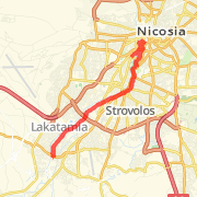 25.20 km Road Cycling in Lefkosia on 4 &Iota;&omicron;&upsilon;&nu; 2012 22:01