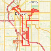 2012 Rock and Roll Denver Full Marathon Course